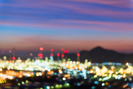 Colorful of city lights and illuminated bokeh., Blurred abstract background.の写真素材