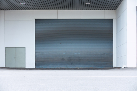 Roller shutter door and gate of warehouse materials storage.の写真素材