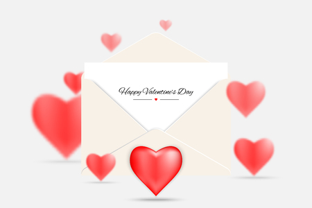 Celebrating Valentineâs day background, Celebration heart concept.のイラスト素材