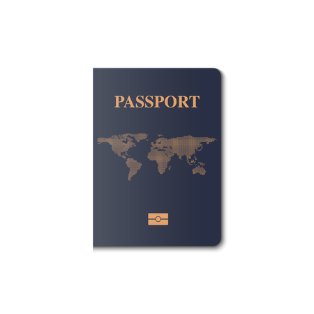 Passport cover vector design, Identification citizen.のイラスト素材