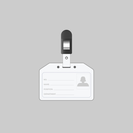 Employees identification card, Tag name, Vector, Illustration.のイラスト素材