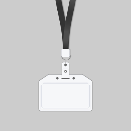Employees identification card, Tag name, Vector, Illustration.のイラスト素材