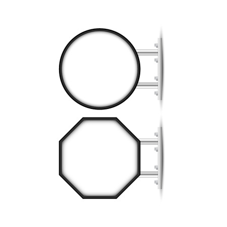 Signboard for shop branding, Overhead signboard.のイラスト素材
