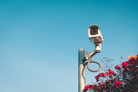 CCTV traffic monitoring outdoor.