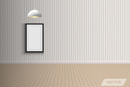 Photos gallery or exhibition hall design and decorative indoors., Vector, Illustraiton.のイラスト素材