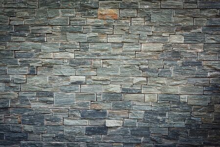 Abstract Stone Texture Background of Wall Fence, Home and Garden Decorative Design, Exterior and Interior.の写真素材