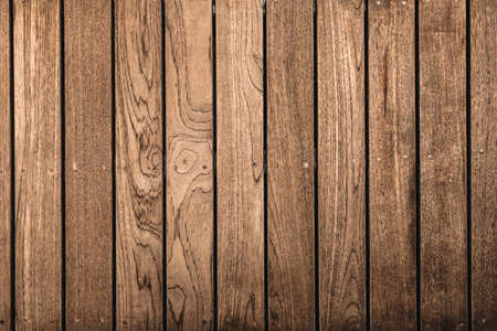 Nature Wood Texture Flooring Background, Wooden Old Surface of Exterior Decoration. Brown Hardwood Backgroundsの写真素材