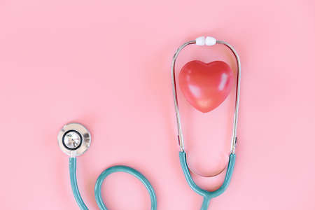 Healthcare Awareness and Medical Checkup Concept, Health Appointment Consulting With Medicine Doctor. Doctor Cardiology Equipment Tool for Patient Examination Diagnosis. Health and Medical Conceptsの写真素材
