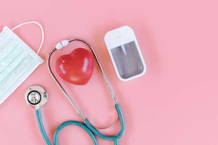 Healthcare Awareness and Medical Checkup Concept, Health Appointment Consulting With Medicine Doctor. Doctor Cardiology Equipment Tool for Patient Examination Diagnosis. Health and Medical Conceptsの写真素材
