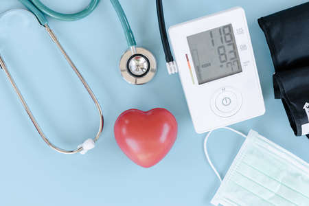 Healthcare Awareness and Medical Checkup Concept, Health Appointment Consulting With Medicine Doctor. Doctor Cardiology Equipment Tool for Patient Examination Diagnosis. Health and Medical Conceptsの写真素材