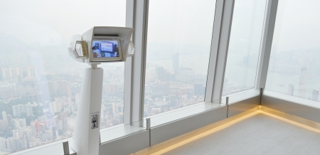 observation deck at the skyscraper