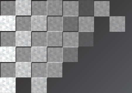 black and gray abstract square backgroundのイラスト素材