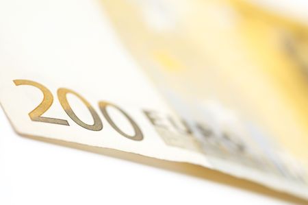 200 euro close upの写真素材