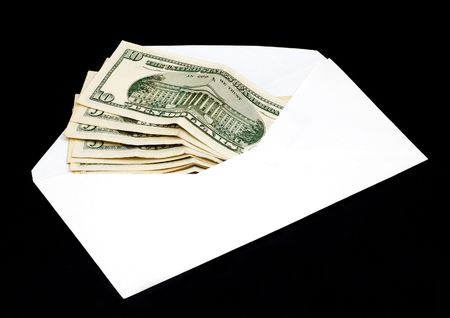 money in envelopeの写真素材