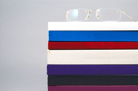 eyeglass on whiteの写真素材