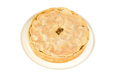 fruit cake on whiteの写真素材