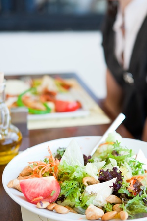 Healthy and nutritious salad の写真素材