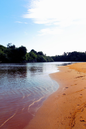 Beach and river breezeの写真素材