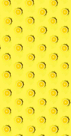 color yellow fresh citrus conceptual background spring wallpaperの写真素材