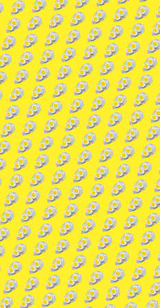 color yellow blue eggs conceptual background for easter spring wallpaper poster aprilの写真素材