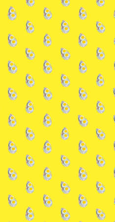 color yellow blue eggs conceptual background for easter spring wallpaper poster aprilの写真素材