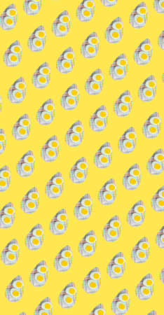 color yellow blue eggs conceptual background for easter spring wallpaper poster aprilの写真素材