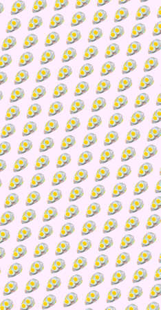 color yellow blue eggs conceptual background for easter spring wallpaper poster aprilの写真素材