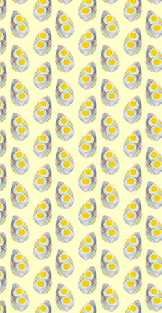 color yellow blue eggs conceptual background for easter spring wallpaper poster aprilの写真素材