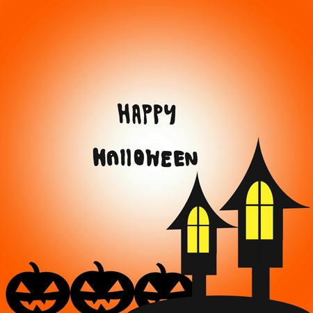 Halloween Background Midnight,Illustration.の写真素材