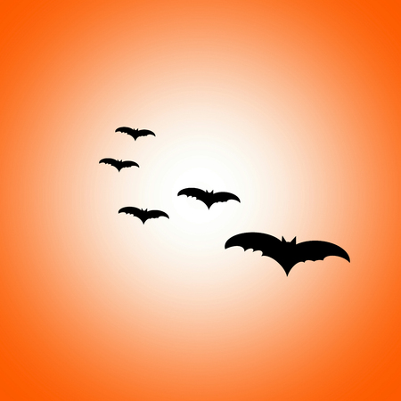 Halloween Background Midnight,Illustration.