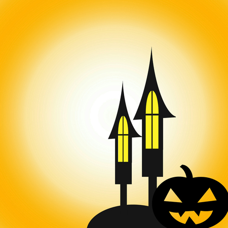 Halloween Background Midnight,Illustration.の写真素材