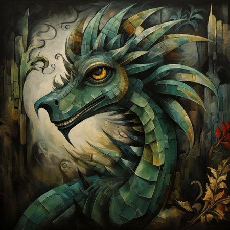 dragon, fantasy illustration, digital painting, color illustration, fantasy paintingの写真素材