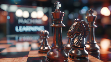 chess board game concept of business ideas and competition and strategy ideas Machine learning textの素材
