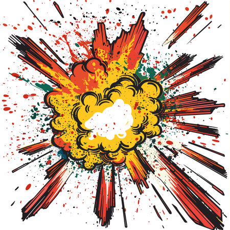 Explosive Collage Vector Art