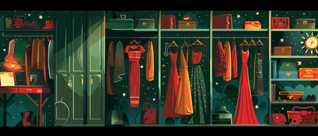 Enchanted Wardrobe with Women's Clothesの素材