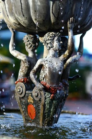 Fountain statue close upの写真素材