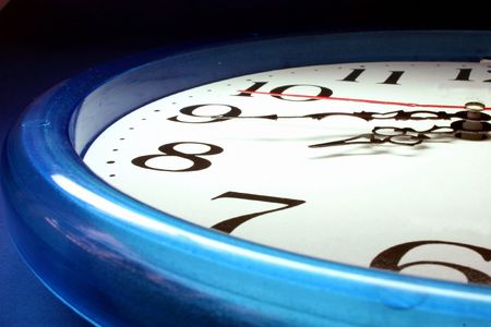 Clock close-up.