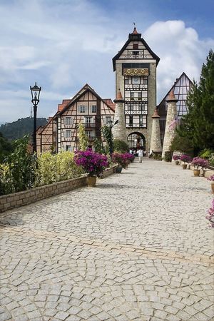 French Castle in Bukit Tinggi, Malaysia.の写真素材