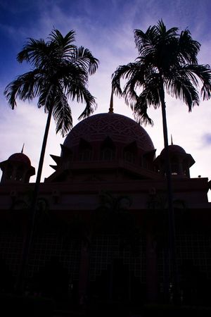 Putrajaya mosque in Kuala Lumpur, Malaysia.の写真素材