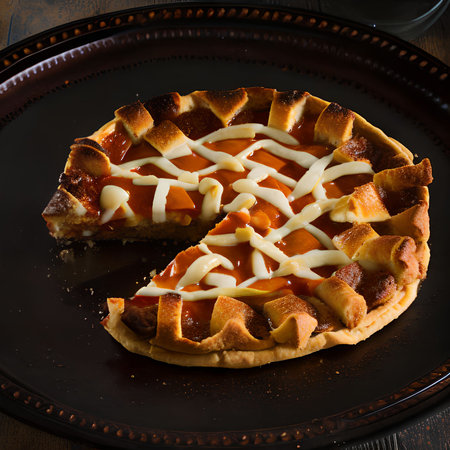 Treat yourself to a slice of happiness with our delectable pie, crafted with the finest ingredients and a whole lot of loveの素材