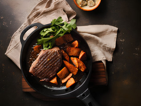 Discover the art of steak mastery with our succulent cuts, delivering a symphony of flavors that will leave you craving moreの素材