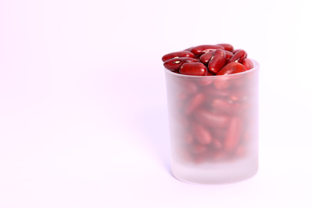 Red bean for decorationの写真素材