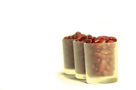 Red bean for decorationの写真素材