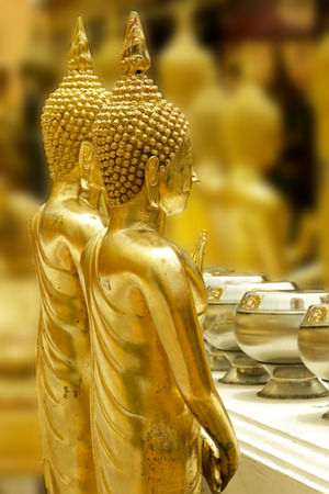 Back of Buddha in Chiang Mai Thailandの写真素材