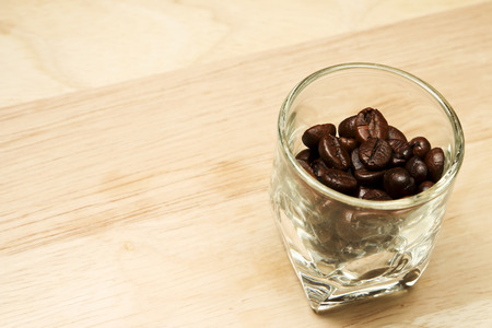 Black coffee beans for decoration.の写真素材