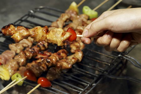 Pork barbecue grill for party.の写真素材