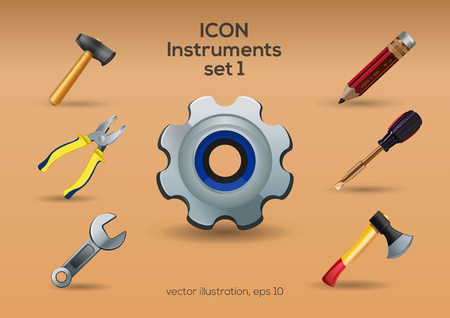Instruments icon setのイラスト素材