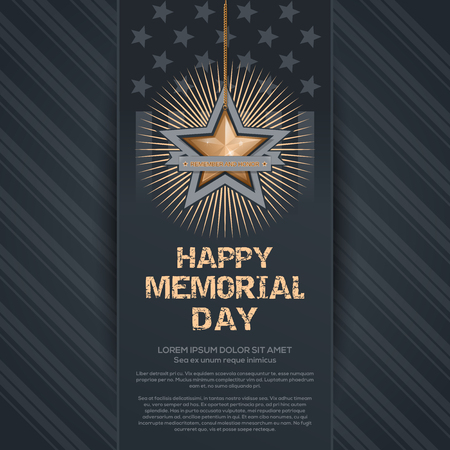 Poster for Memorial Dayのイラスト素材