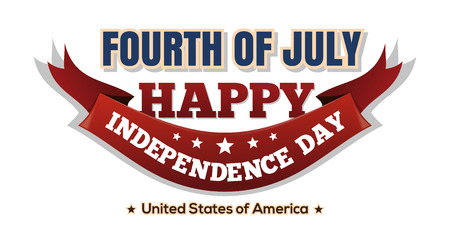 Independence Day background. Flag of the United States of America. Blurred background. Vector illustrationのイラスト素材