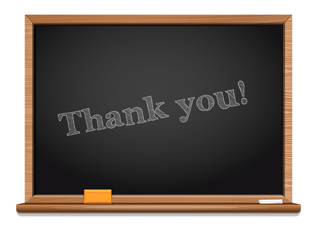 Thank you chalkboard inscriptionのイラスト素材
